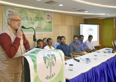 Dr GG addressing the gathering after inaugurating CME, Kannur 29.09.2019